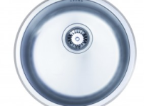 (1011D-1) Space saving inset round single bowl kitchen sink