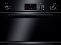 Built-in double hot air oven HBM13B160B black