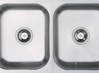 (UM0002) Classic radius cornered undermount double bowl kitchen sink