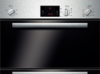 Classix Built-in double hot air oven HBM13B150B brushed steel