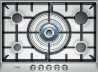 PCQ715B90E brushed steel 4kw wok style central burner