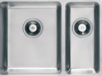 (UM2506) LH 25 degree radius cornered undermount left-handed 1.5 bowl kitchen sink