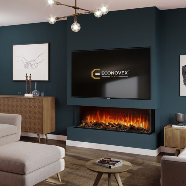 Econovex Fires E1270 3 Sided Panoramic